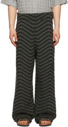 Isa Boulder SSENSE Exclusive Green & Gray Trousers