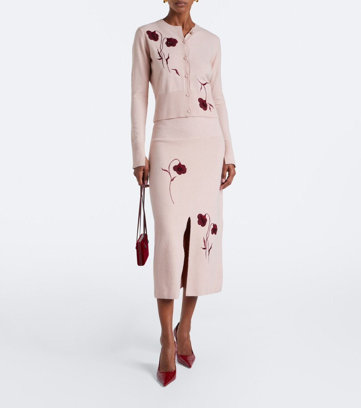 Erdem Floral-appliqué cardigan