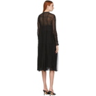 LVIR Black Silk Tiered Dress