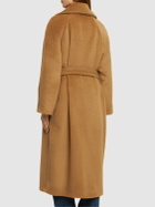 ALBERTA FERRETTI Belted Alpaca & Wool Long Coat