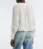 Veronica Beard Sawyer ramie blouse