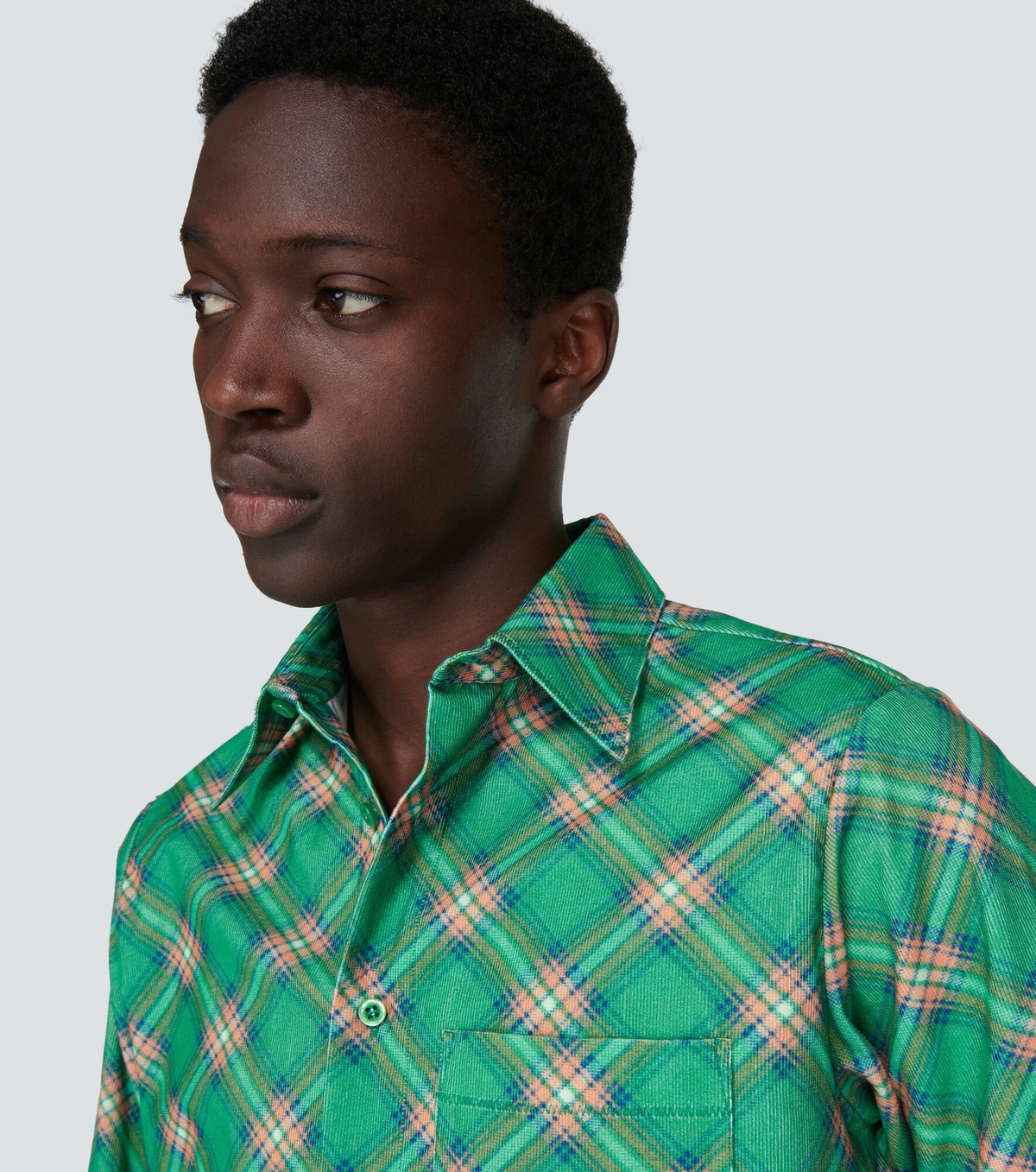 ERL - Checked cotton corduroy shirt ERL