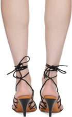 KHAITE Black 'The Arden' Heeled Sandals