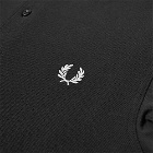 Fred Perry Authentic Men's Bomber Jacket Collar Polo Shirt in Black