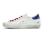 Golden Goose White and Brown Horsy Superstar Sneakers