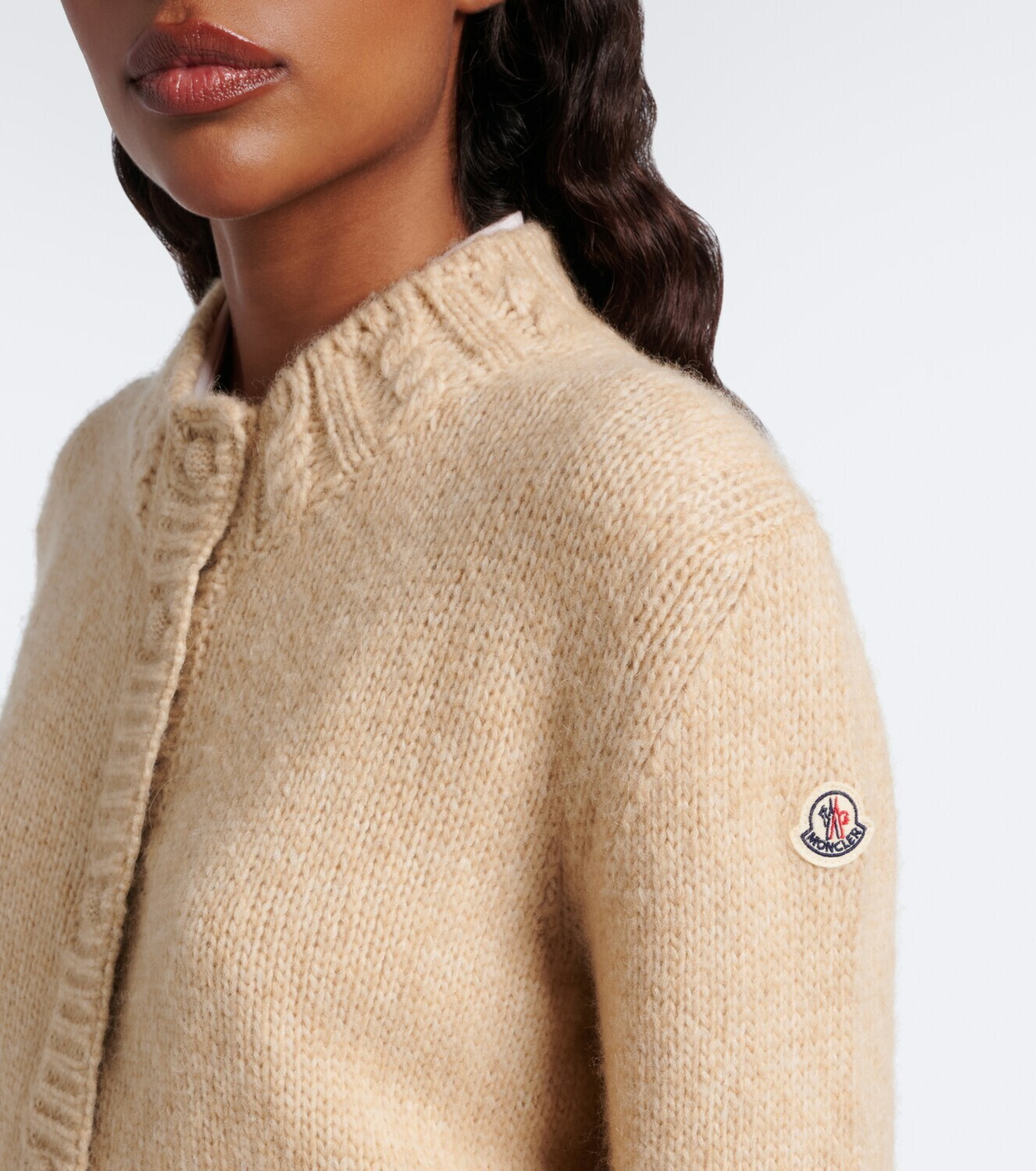 Moncler Alpaca and wool-blend cardigan