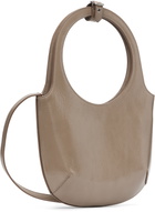 Courrèges Taupe Holy Naplack Leather Bag