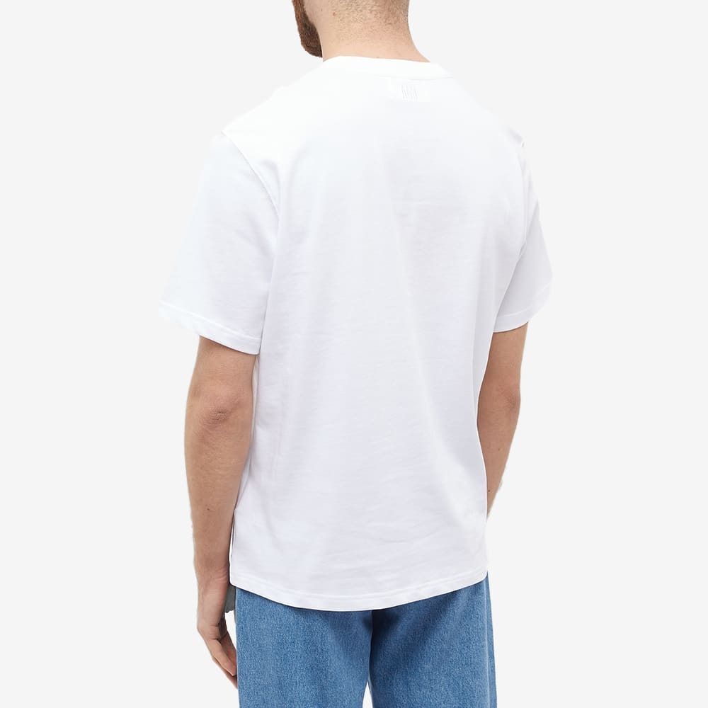 AMI Men's Paris Varsity Logo T-Shirt in White