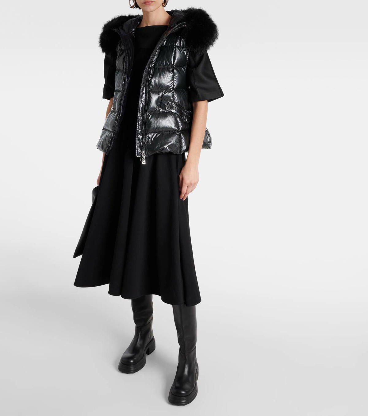 Moncler Cotton midi dress Moncler