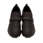 Prada Black Gabardine Strap Sneakers