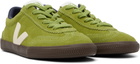 VEJA Green Volley Suede Sneakers