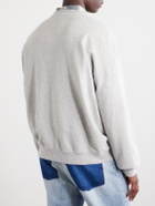 Maison Margiela - Double Layered Cotton-Fleece Sweatshirt - Gray
