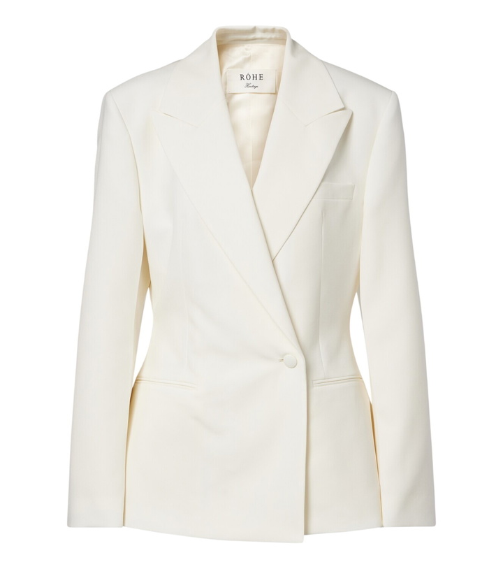 Photo: Róhe Double-breasted virgin wool blazer