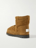 Acne Studios - Shearling-Lined Suede Boots - Brown