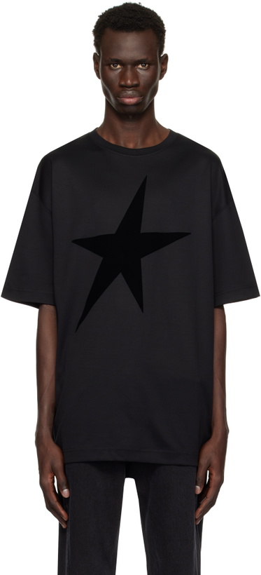 Photo: Mugler Black Velvet Star T-shirt