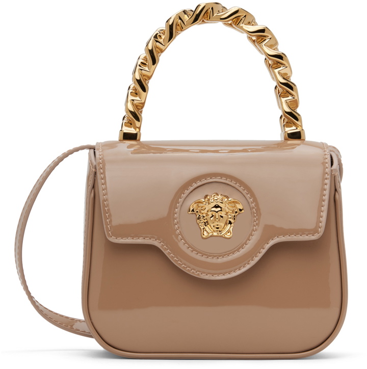 Photo: Versace Taupe Mini Top Handle Bag