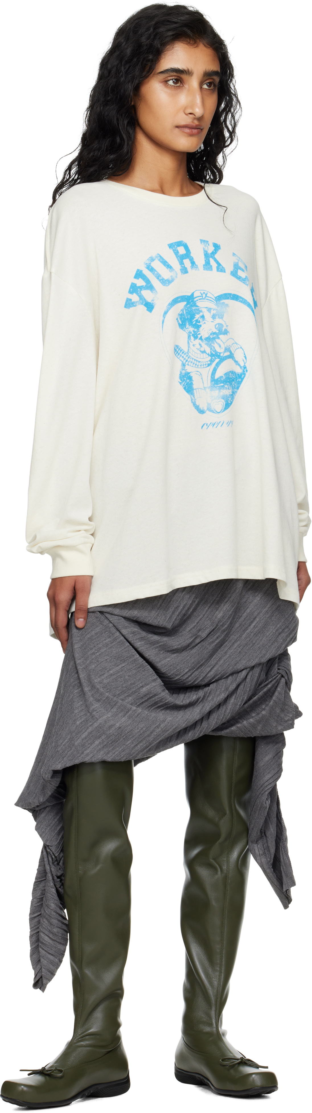 OPEN YY Off-White 'Worker' Pet Club Long Sleeve T-shirt