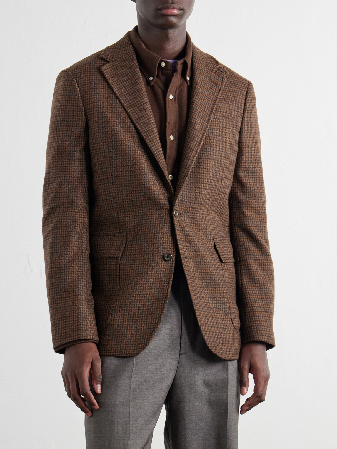 Polo Ralph Lauren - Checked Wool-Blend Blazer - Brown