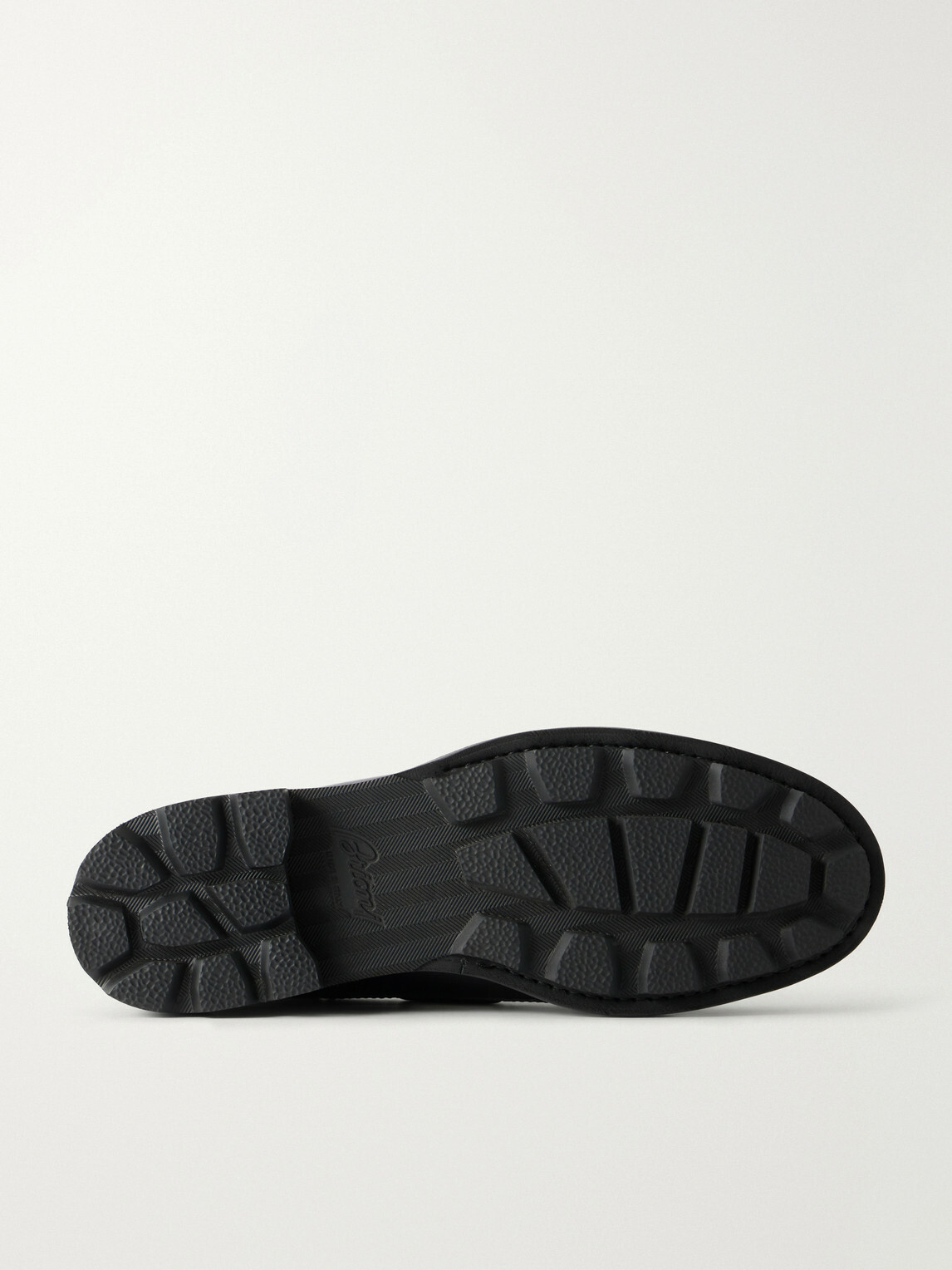 Brioni - Leather Boat Shoes - Black