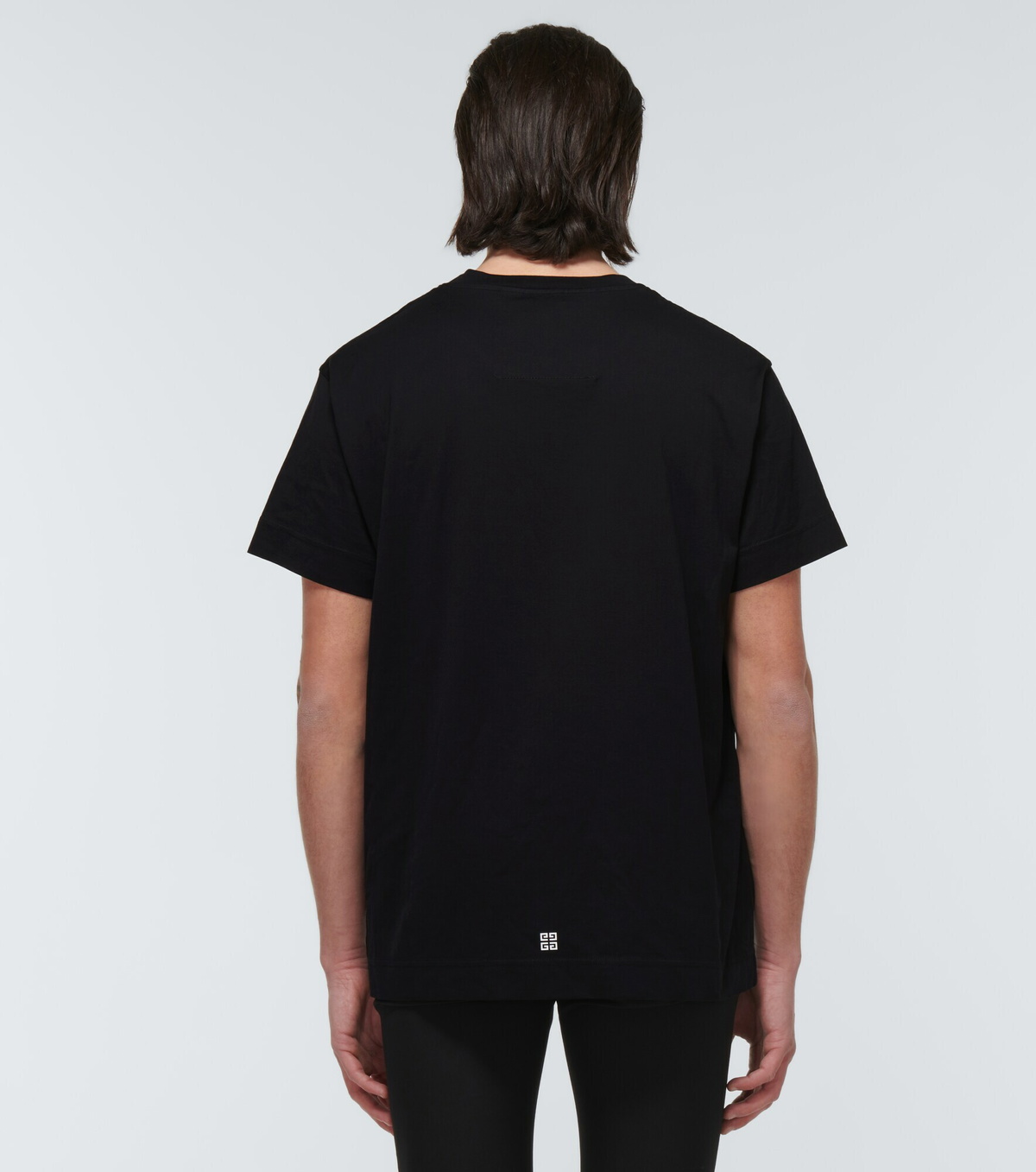 Givenchy Black Logo-Embroidered Cotton T-Shirt