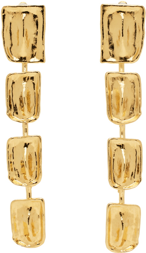 Photo: TOM FORD Gold Croc Earrings