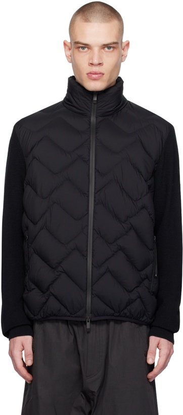 Photo: Moncler Black Paneled Down Jacket