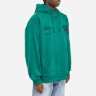 Tommy Jeans Men's NY Embroided Hoody in Darkened Emerald