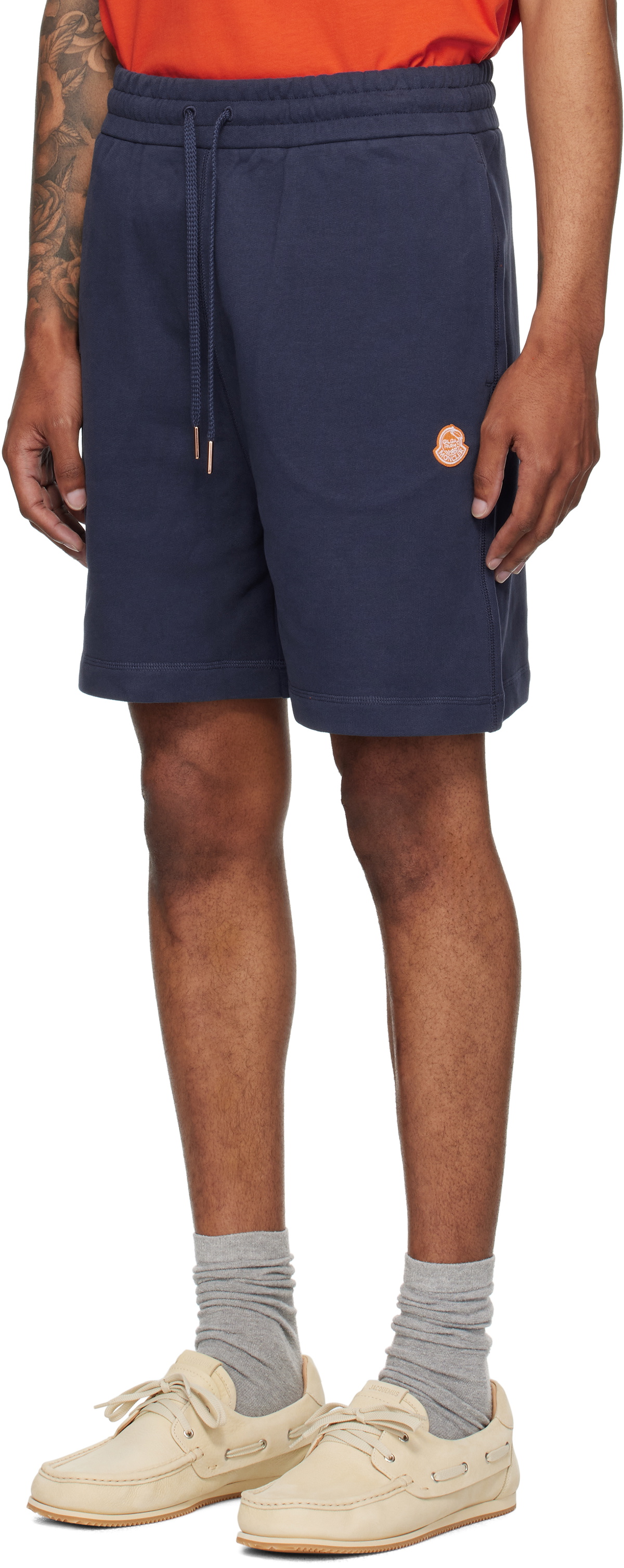 Moncler Genius Moncler x Gilga Farm Navy Drawstring Shorts