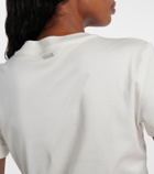Mugler Embellished cotton jersey T-shirt