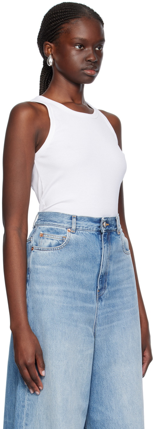 Teurn Studios White Ella Tank Top
