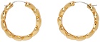 AMBUSH Gold Heart Link Earrings