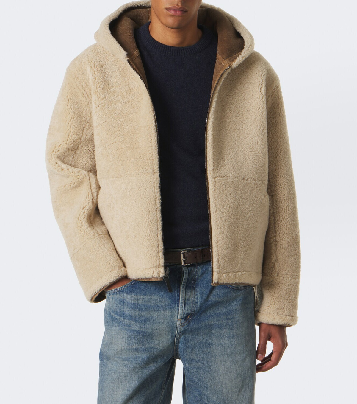 Yves Salomon Reversible shearling and leather jacket