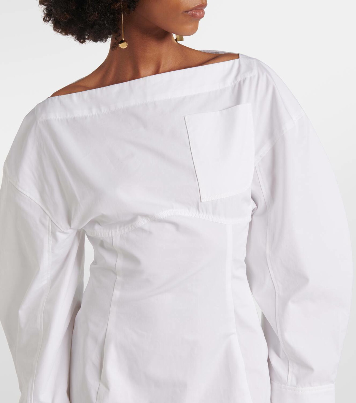 ワンピース JACQUEMUS 'La robe chemise Casaco' dress White JACQUEMUS La Robe Chemise Casaco in White | FWRD