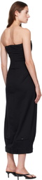 VETEMENTS Black Upside-Down Tailored Pantadress Maxi Dress
