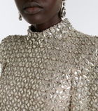 Jenny Packham Sedona embellished mesh gown
