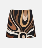 Pucci Marmo silk satin miniskirt