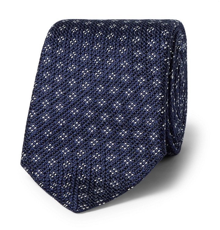 Photo: Canali - 8cm Knitted Silk Tie - Men - Navy