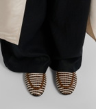 Veronica Beard Prilla woven leather loafers