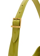 Saint Laurent Le 5 á 7 Patent Leather Shoulder bag - Lime - One Size