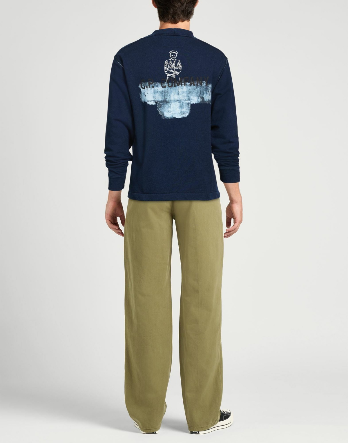 C. p. Company Mens Sweatshirt in Blue