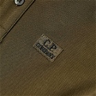 C.P. Company Undersixteen Men's Patch Logo Polo Shirt in Ivy Green
