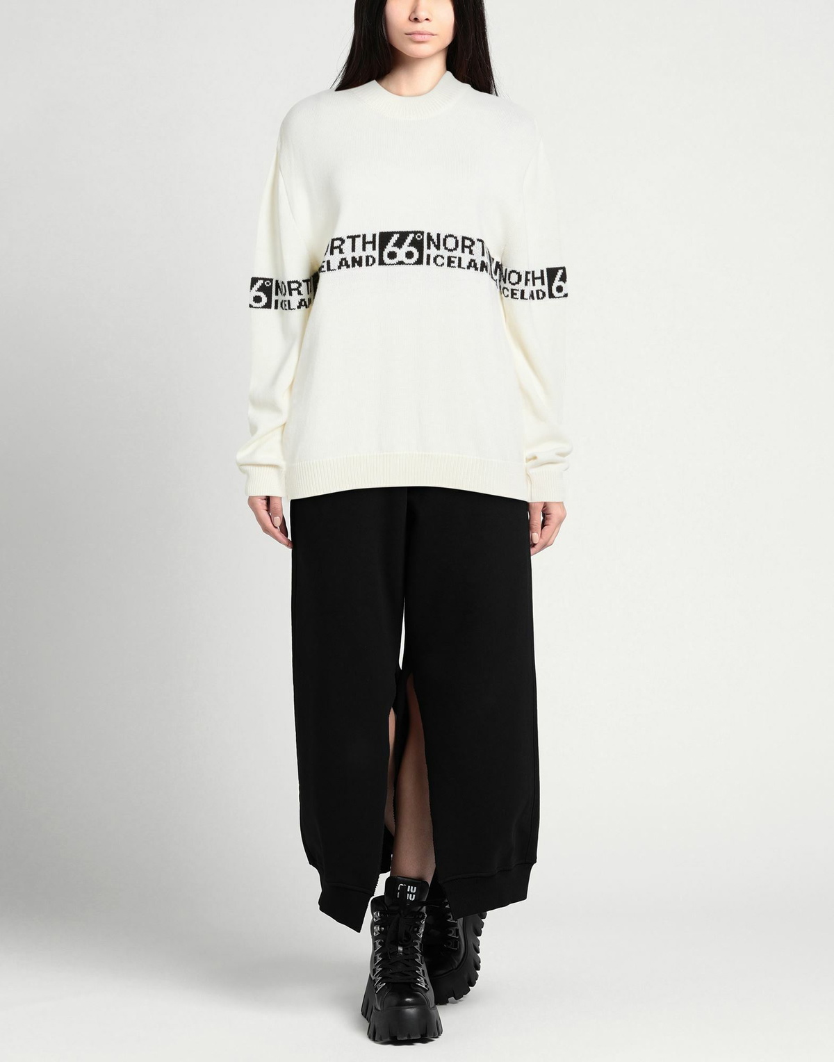 66° North Womens Sweater in Off white