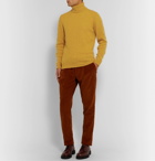 MAN 1924 - Shetland Wool Rollneck Sweater - Yellow