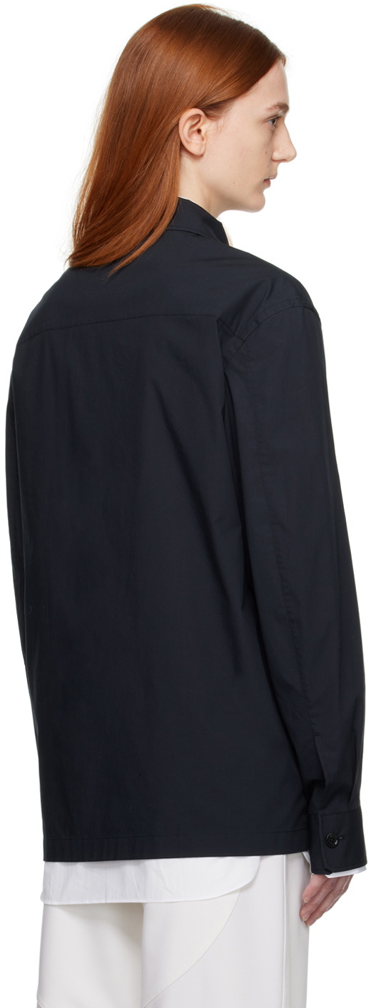ZEGNA Navy Tela Vela Shirt