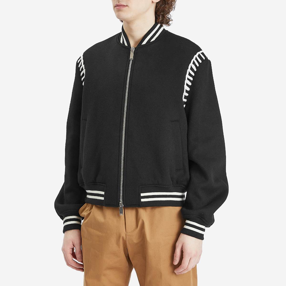 Alexander McQueen Men's Bomber Jacket in Black