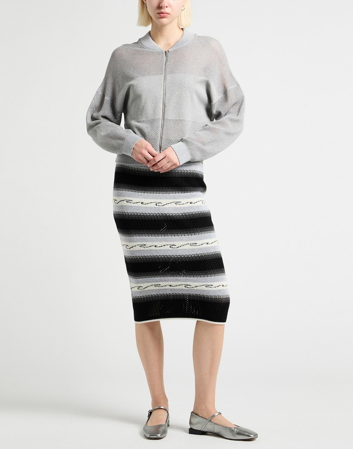Peserico Womens Cardigan Light in Grey