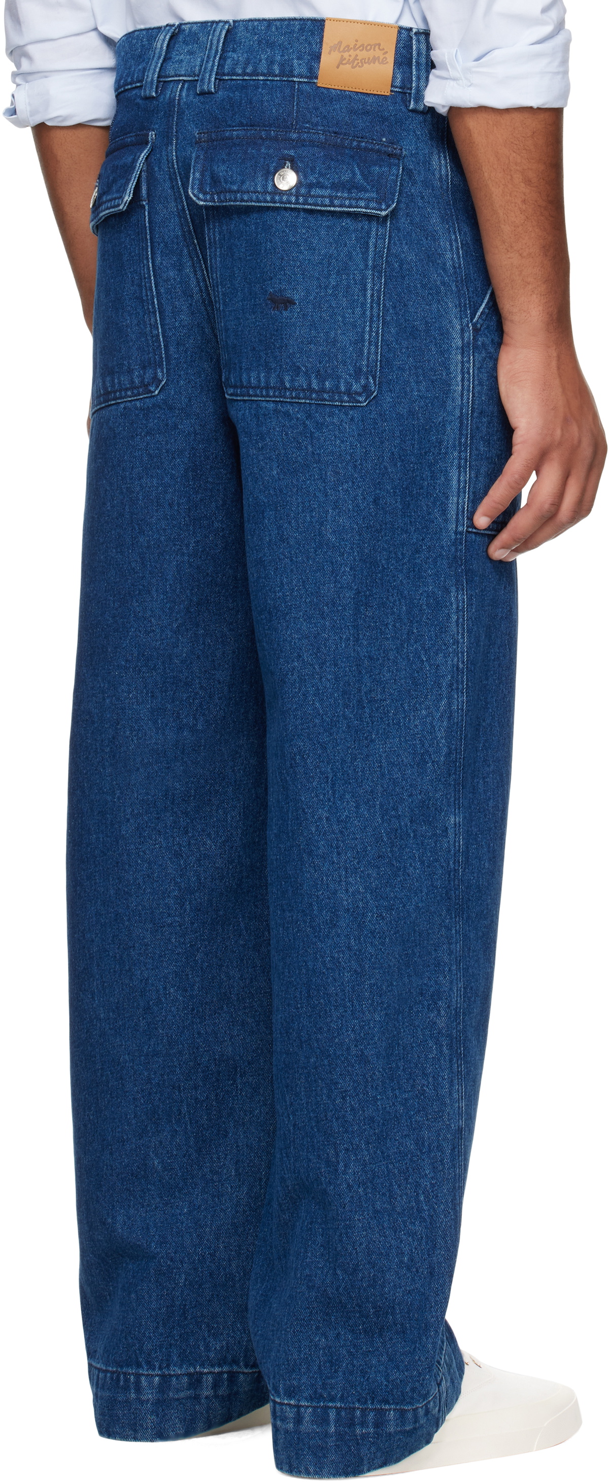 Maison Kitsuné Blue Workwear Jeans