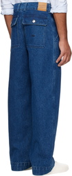 Maison Kitsuné Blue Workwear Jeans