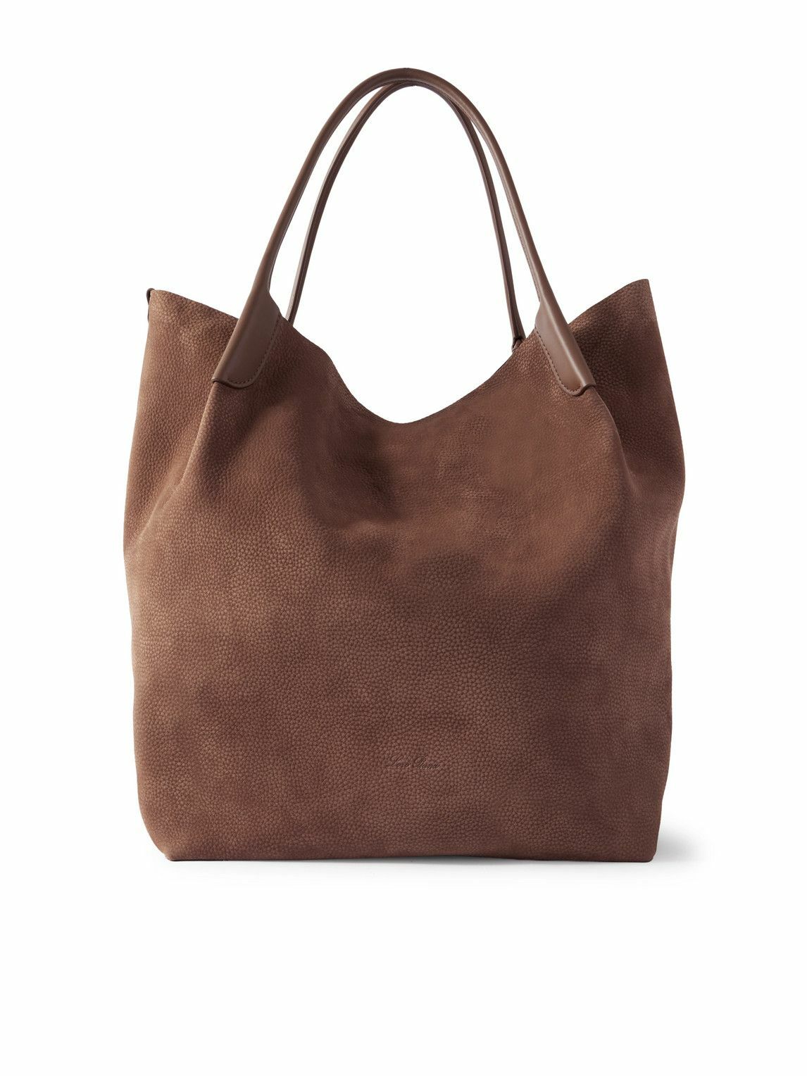 Loro Piana - Bale Extra-Large Leather-Trimmed Full-Grain Nubuck Tote Bag