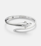 Yvonne Léon Requin 9kt white gold bangle with diamonds